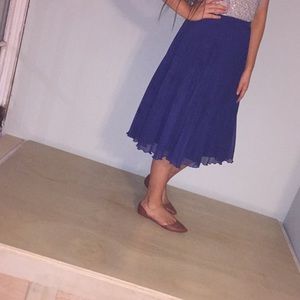 Navy Blue pleated skirt